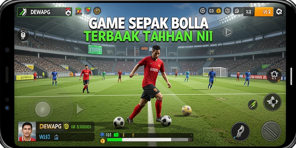 Tampilan gameplay DEWAPG yang mendebarkan saat bertanding di lapangan.