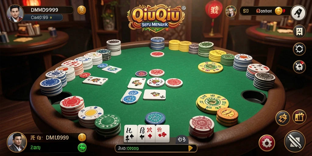 Tampilan gameplay QiuQiu yang menarik dan interaktif di DMD999.