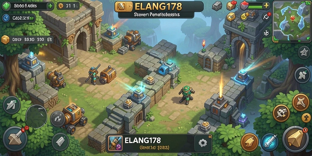 Tampilan dinamis dari gameplay ELANG178 yang menarik.