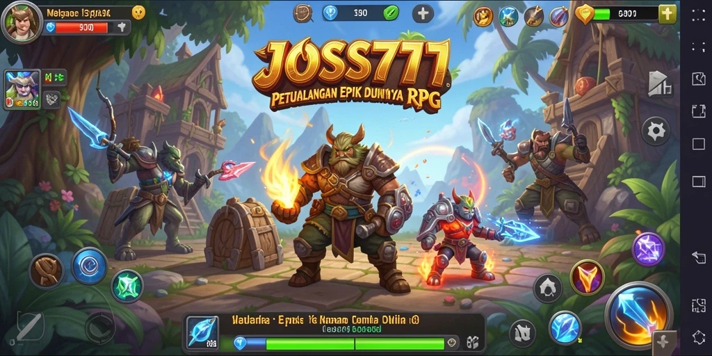 Tampilan gameplay menakjubkan dari JOSS777 yang menggugah selera petualangan.
