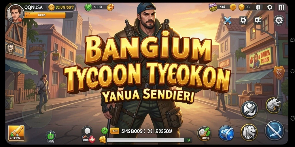 Screenshot gameplay QQNUSA menampilkan manajemen bisnis yang mengasyikkan.