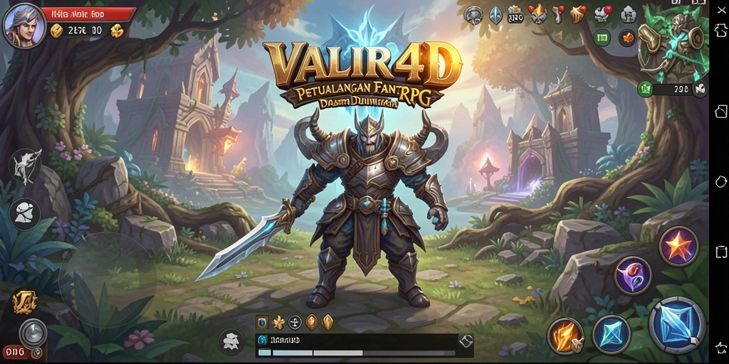Tampilan gameplay VALIR4D dengan karakter dan lingkungan yang menakjubkan.