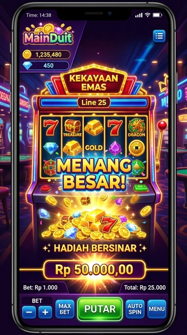 Tampilan antarmuka mainduit yang ramah pengguna.
